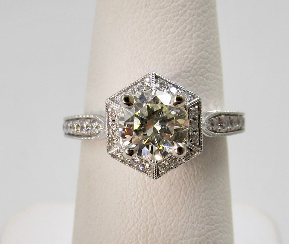 Gabriel & Co diamond engagement ring