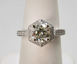 Gabriel & Co diamond engagement ring