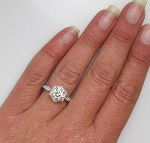 Gabriel & Co diamond engagement ring