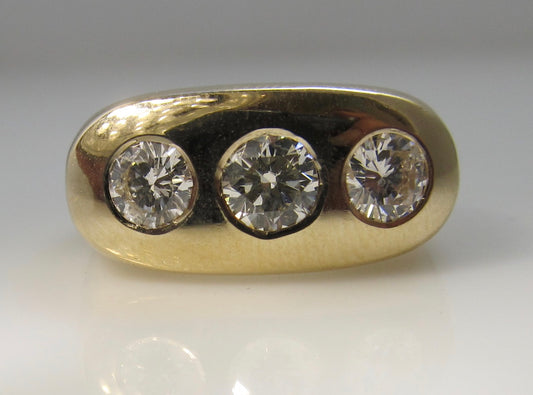 1.03ct gypsy set diamond ring