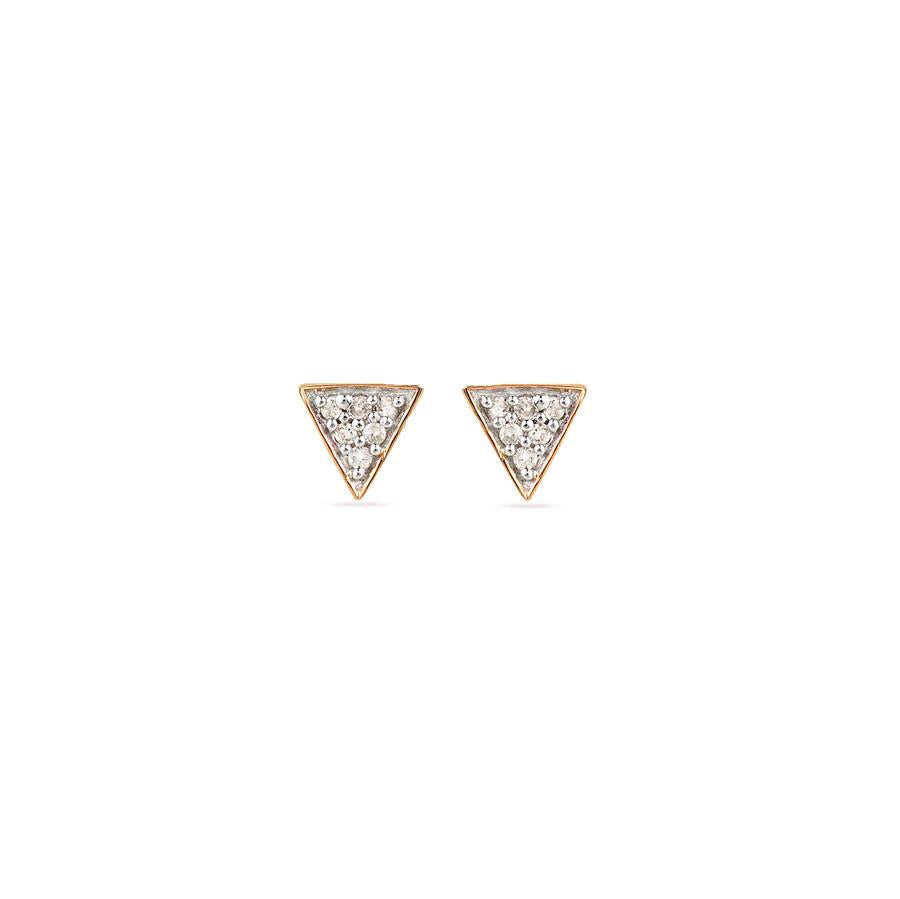 Adina Reyter Triangle Posts Rose Gold
