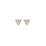 Adina Reyter Triangle Posts Rose Gold