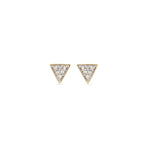 Adina Reyter Triangle Posts Yellow Gold