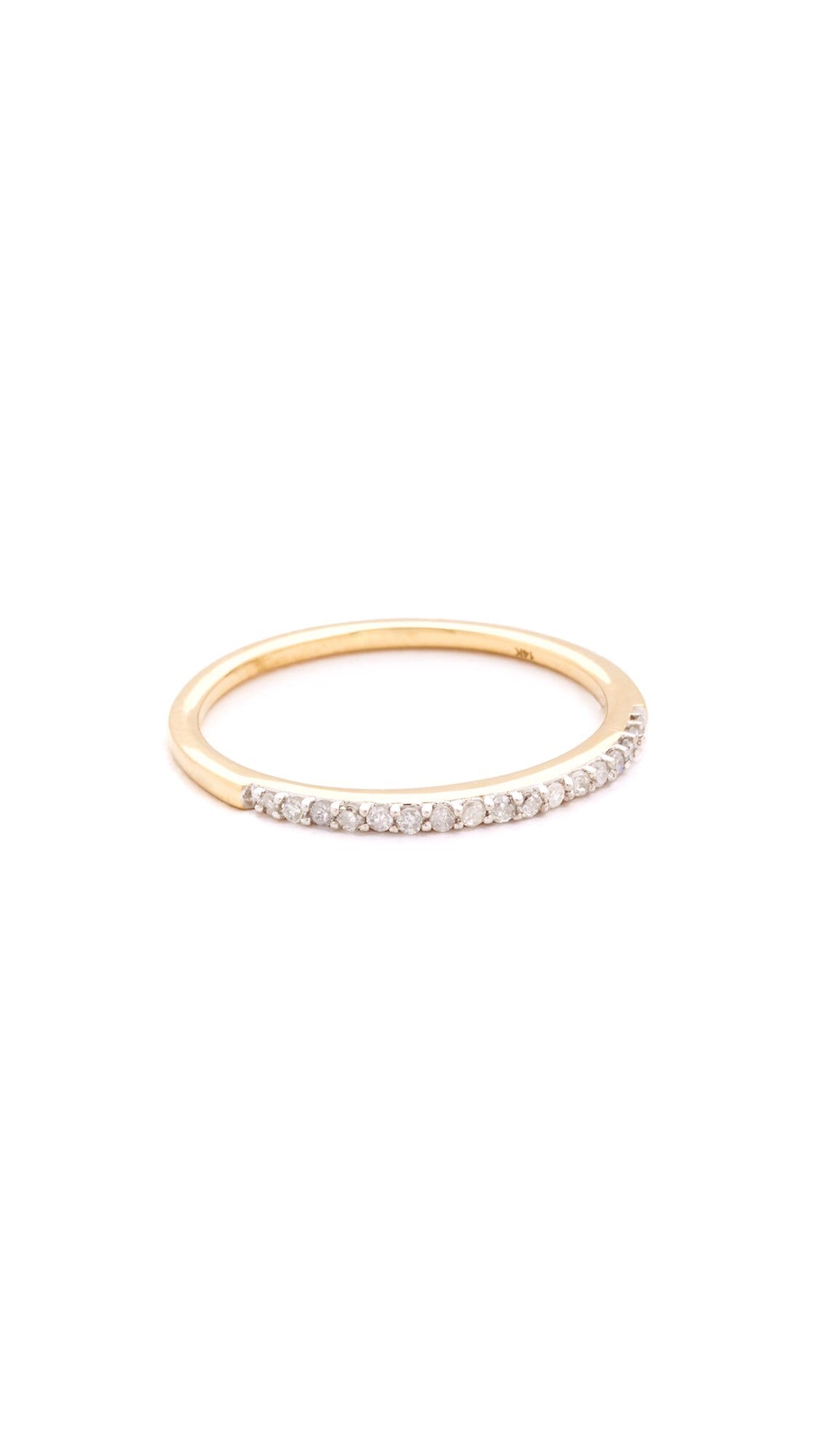 Adina Reyter Pavé Yellow Gold Band