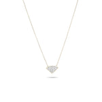 Adina Reyter Tiny Pavé Folded Fan Necklace