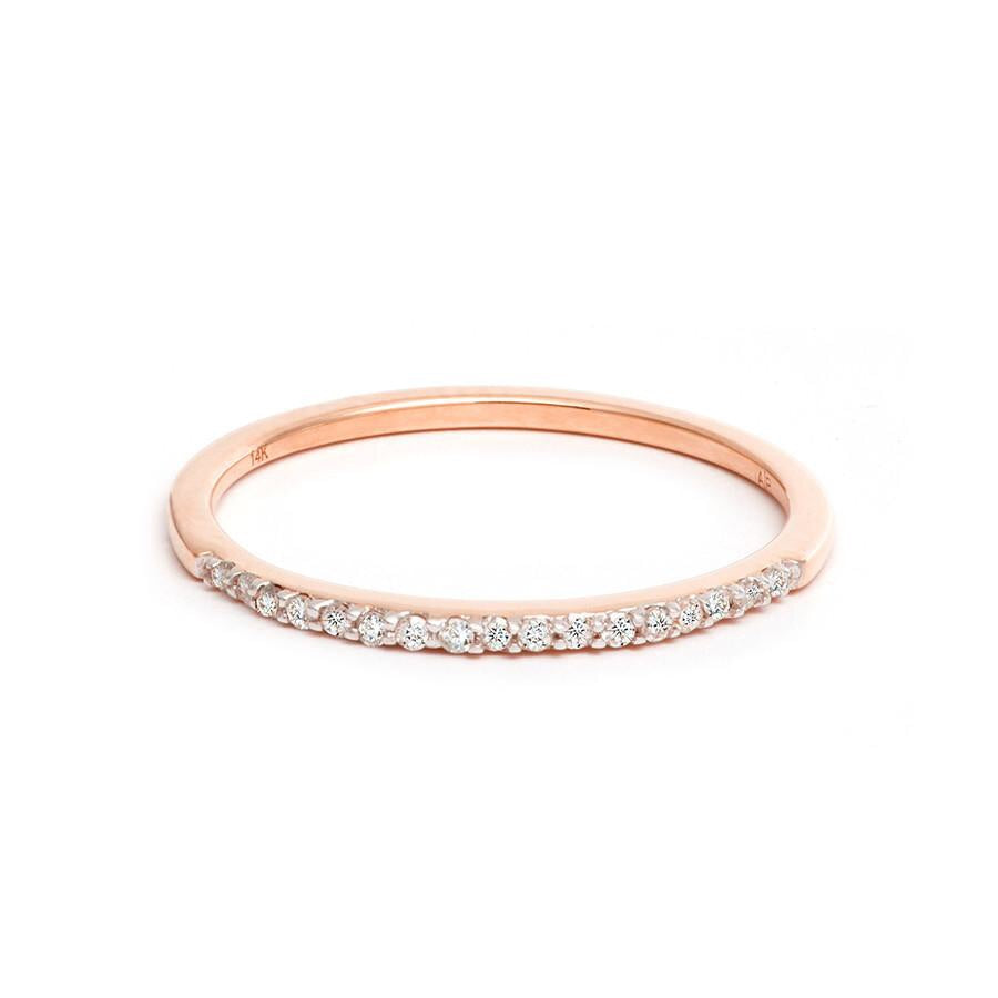 Adina Reyter Pavé Rose Gold Band